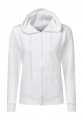 Dames Hooded Sweaters full zip SG29F wit